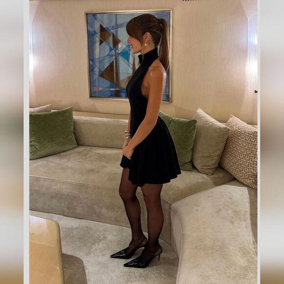 NWT ZARA GODETS SHORT DRESS - Picture 4 of 9